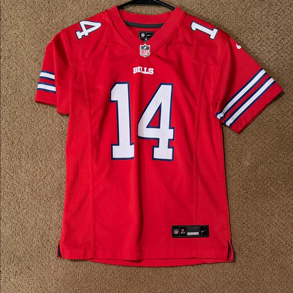 NFL Kids Red Jersey with White and Blue Accents